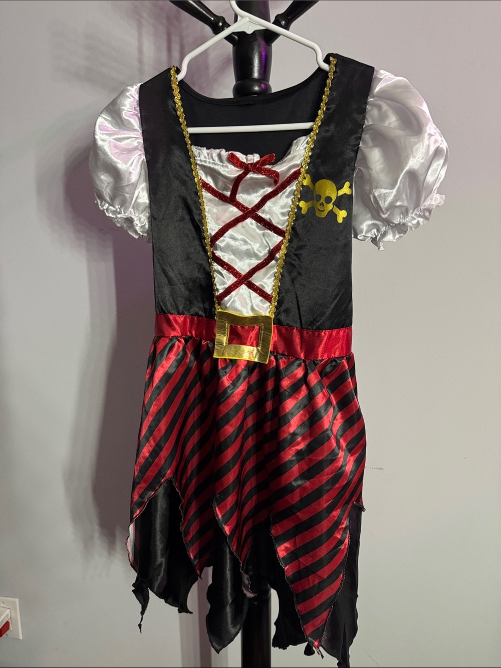 Women’s Pirate Costume Dress - Black and Red